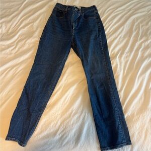 Abercrombie & Fitch Curve Love Ankle Straight Jeans